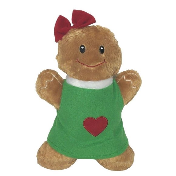 Kellytoy Gingerbread Girl Christmas Plush Stuffed Animal 13" - Picture 1 of 4